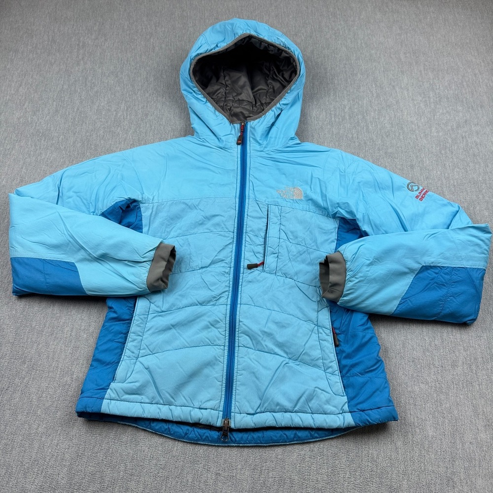 The North Face Jacket  Womens Small Blue Full Zip Summit Series Hooded Insulated